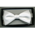 Custom Woven Poly-Silk Banded Bow Tie